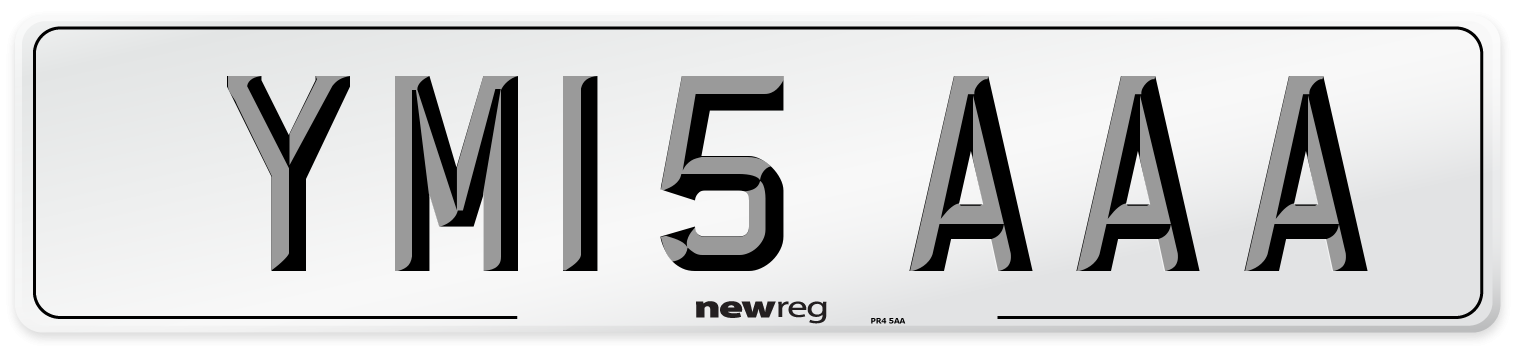 YM15 AAA Number Plate from New Reg